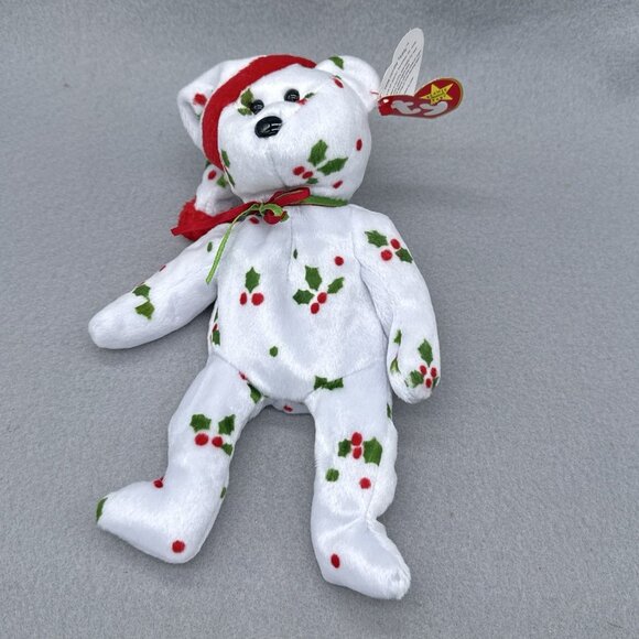 Christmas Holiday Plush Lot Jingle Teddy Bear Holly & Berry Bear Stuffed Toys TY - Picture 8 of 9